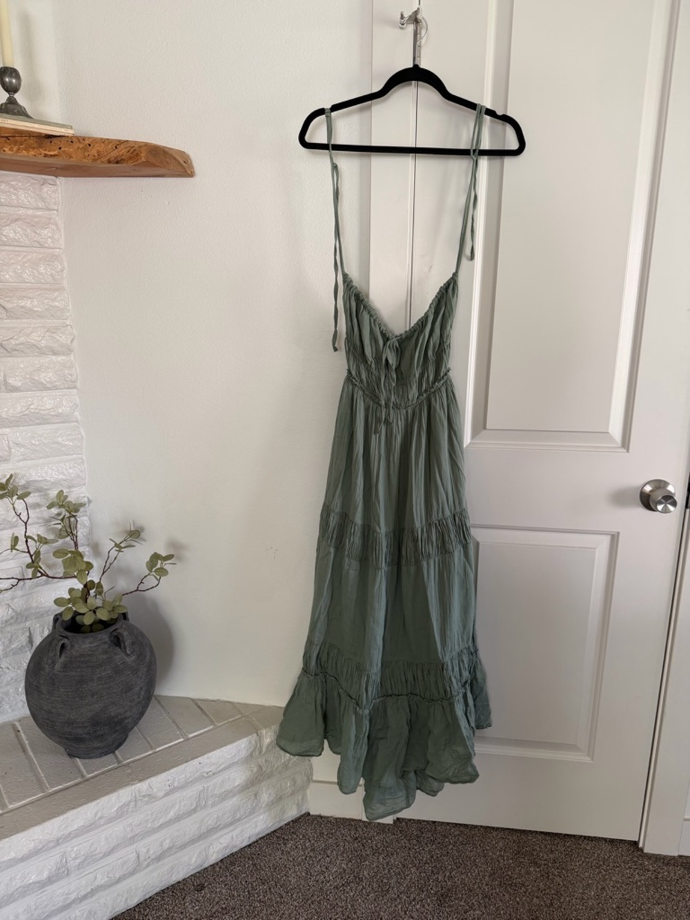 FP Taking Sides Maxi Dress Sea Spray Small